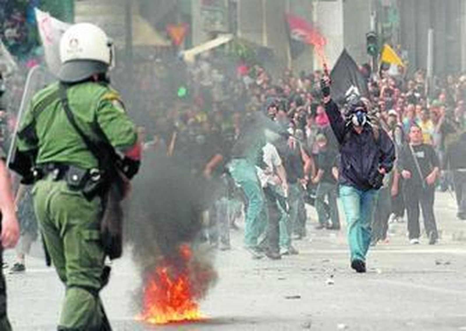 Revuelta social por el plan de ajuste en Grecia