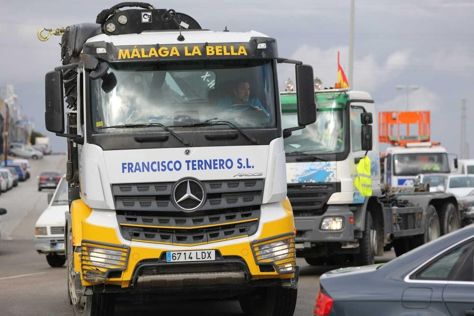 Paro de transportistas en Málaga: Una semana de protestas