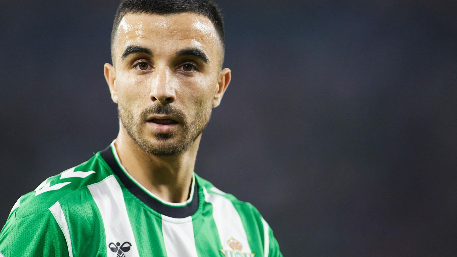 Rober González, durante un partido con el Betis