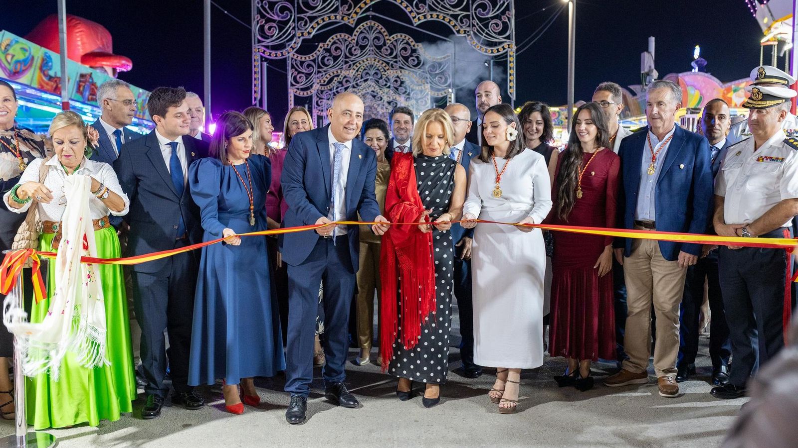 Momento de la inauguración del recinto ferial