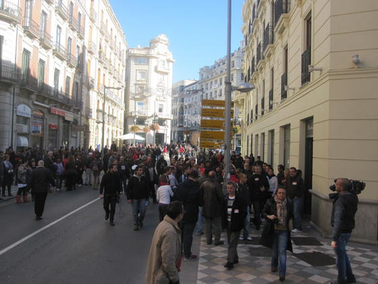 Las imágenes de la huelga general en Granada