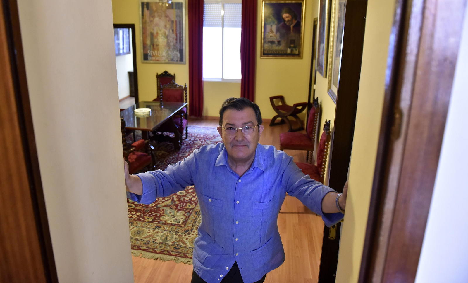 Joaquín Sainz de la Maza, en la sede del Consejo General de Hermandades y Cofradías, en una imagen de hace dos años.