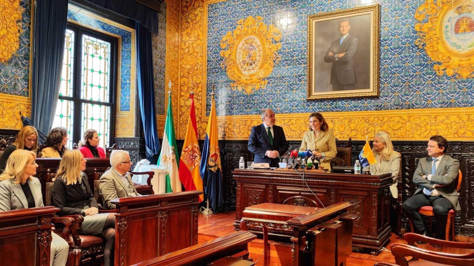 Visita de la consejera de Empleo, Rocío Blanco, este miércoles a Algeciras.