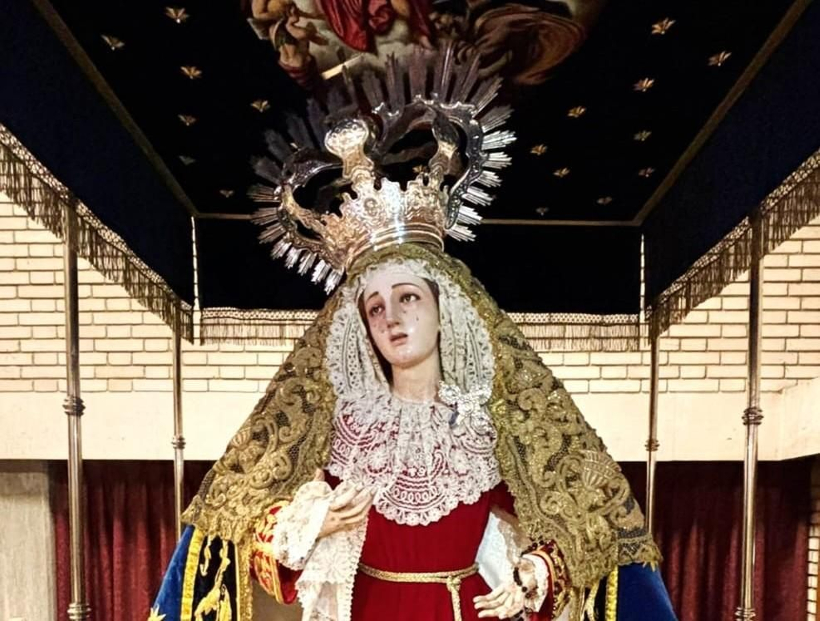 La imagen de Nuestra Señora Reina de los Ángeles