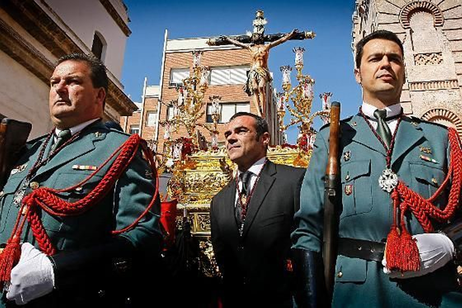 La hermandad de la Expiración abre el Viernes Santo. 

Foto: Julio Gonzalez