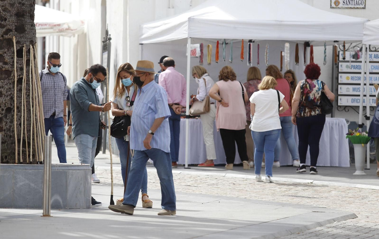 Inmediaciones de la parroquia almonteña de la Asunción.