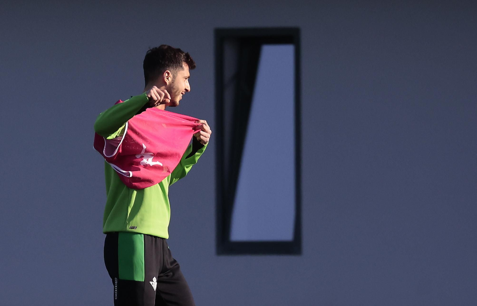 Guido, en el entrenamiento de este viernes.