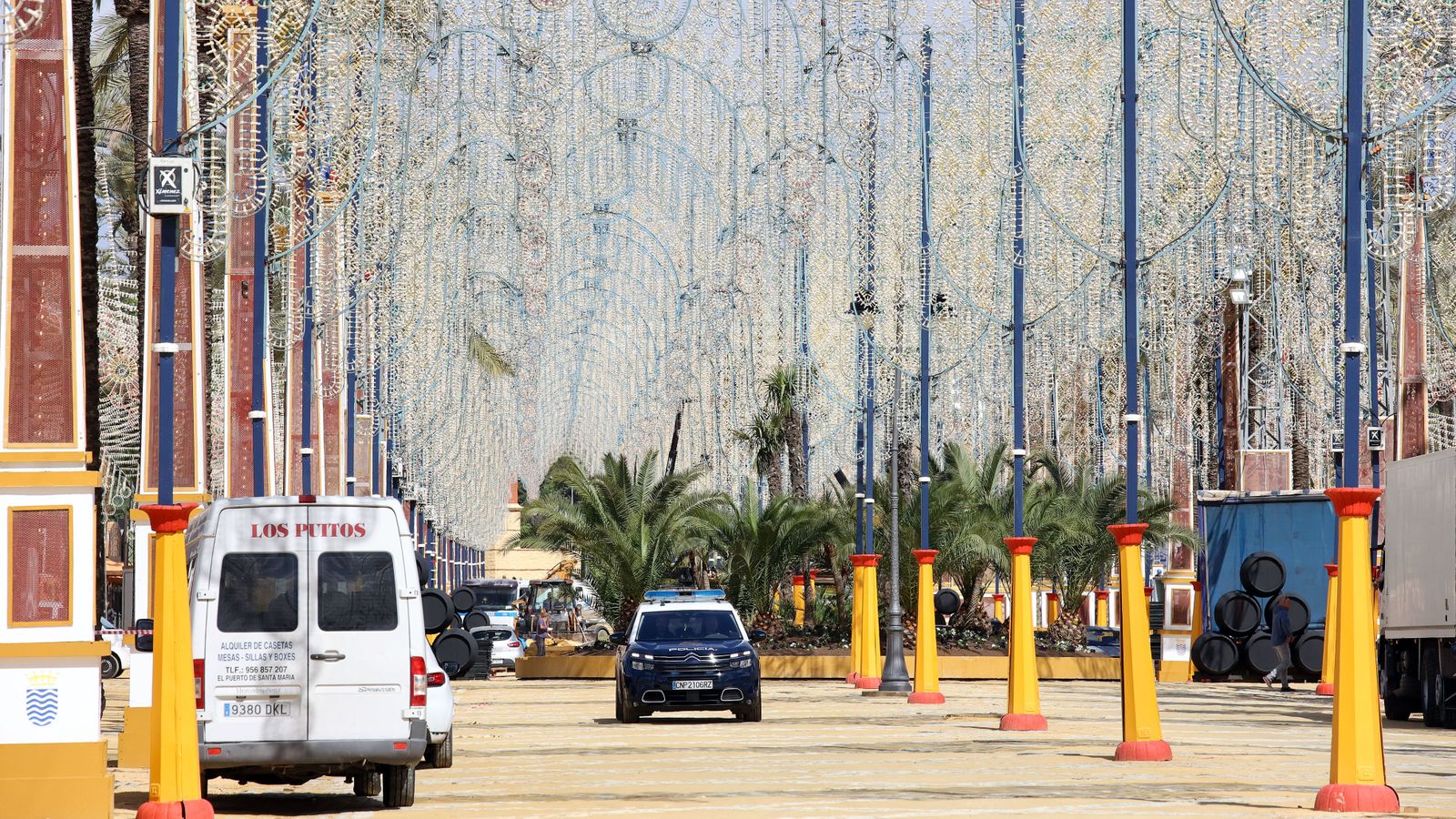 Preparativos en la Feria del Caballo 2024 de Jerez