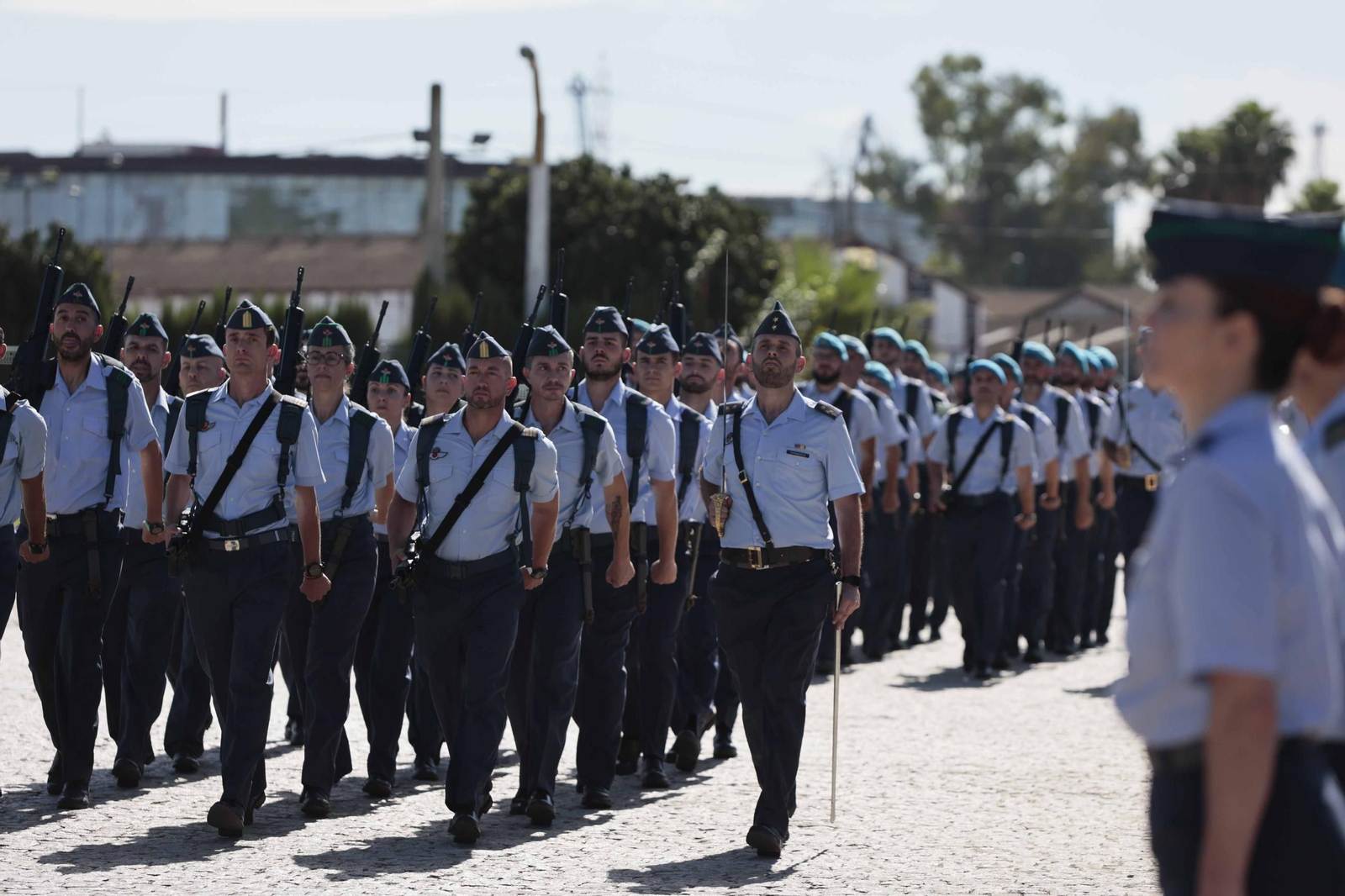 Toma de posesión del nuevo General director de enseñanza del Ejército del Aire en el acuartelamiento de Tablada