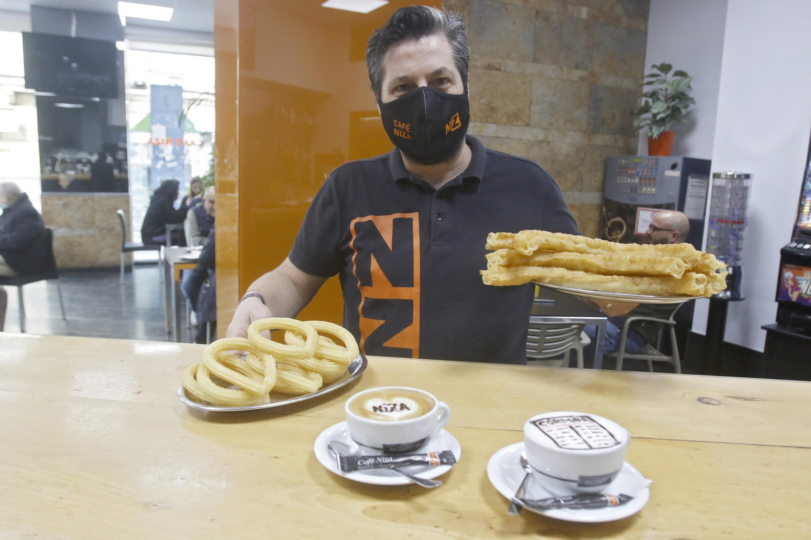Cafetería Niza, míticos churros de Ciudad Jardín Cafetería Niza