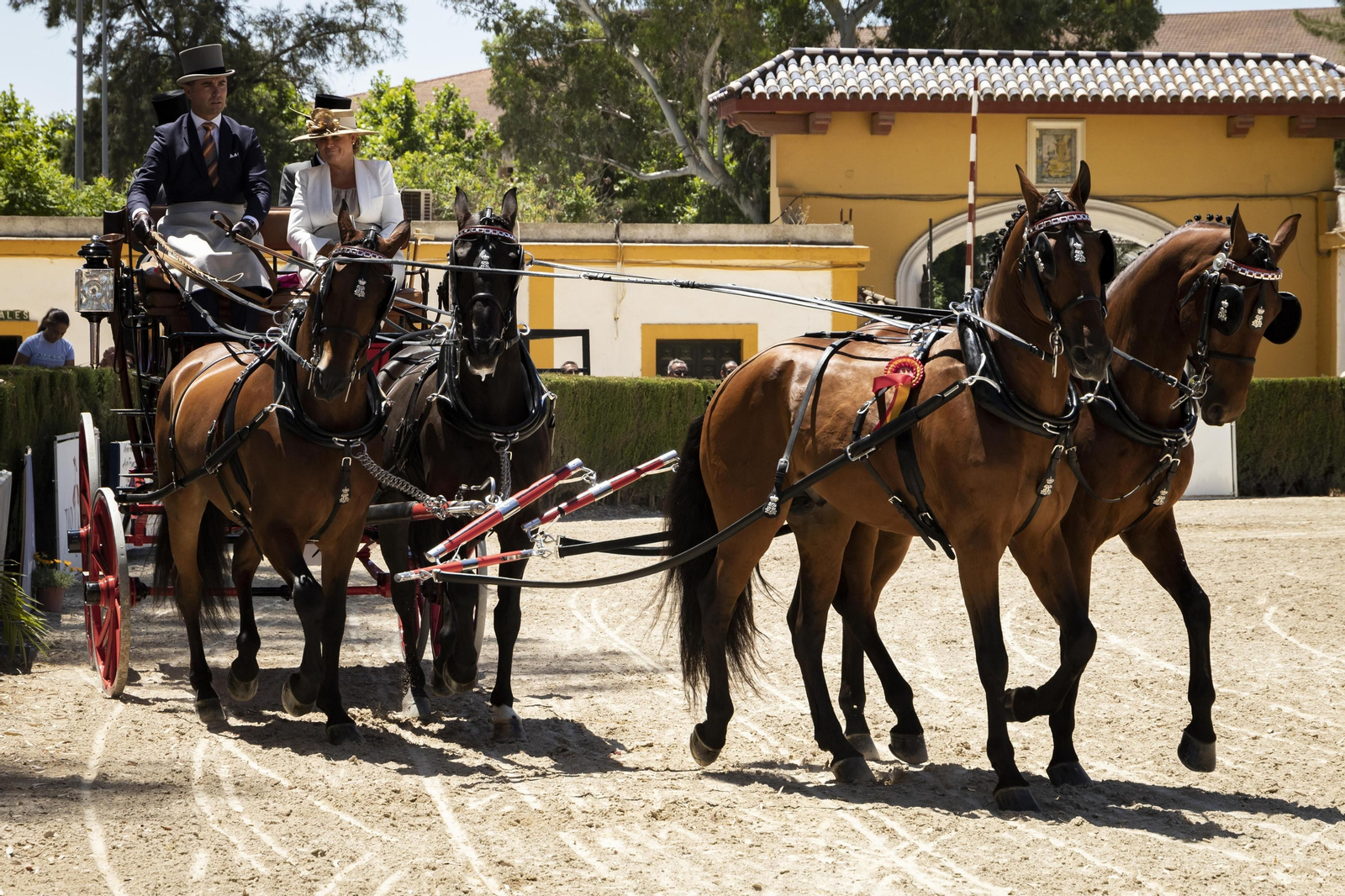 Puro espectáculo en el Concurso de Enganches de la Feria del Caballo de Jerez