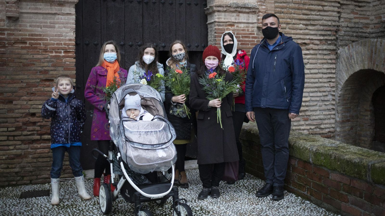 Una familia cristiana ortodoxa rusa en el día de Santa Tatiana