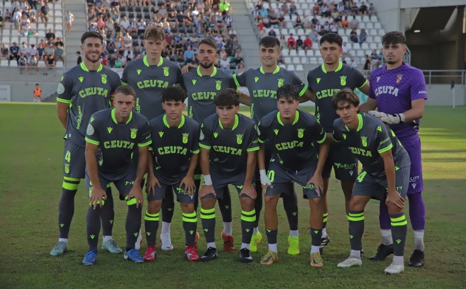 Once inicial del Ceuta B en su partido en La Línea de la primera vuelta