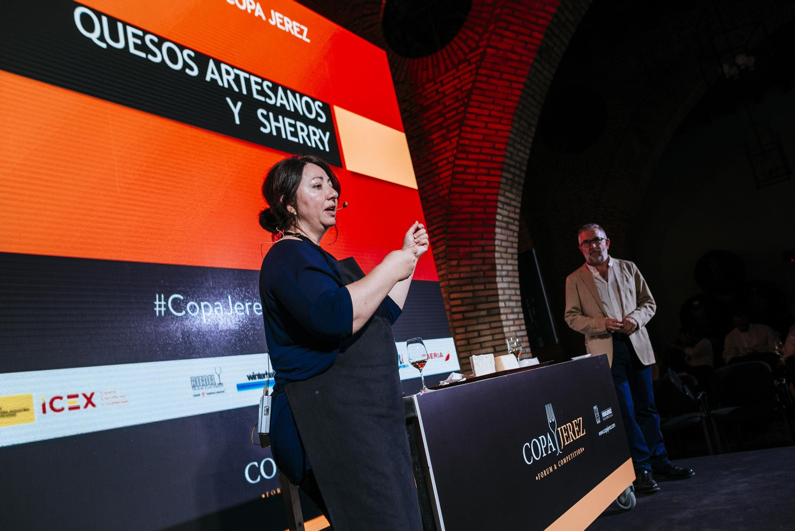 Guillermina Sánchez y Pepe Ferrer durante un momento del taller.
