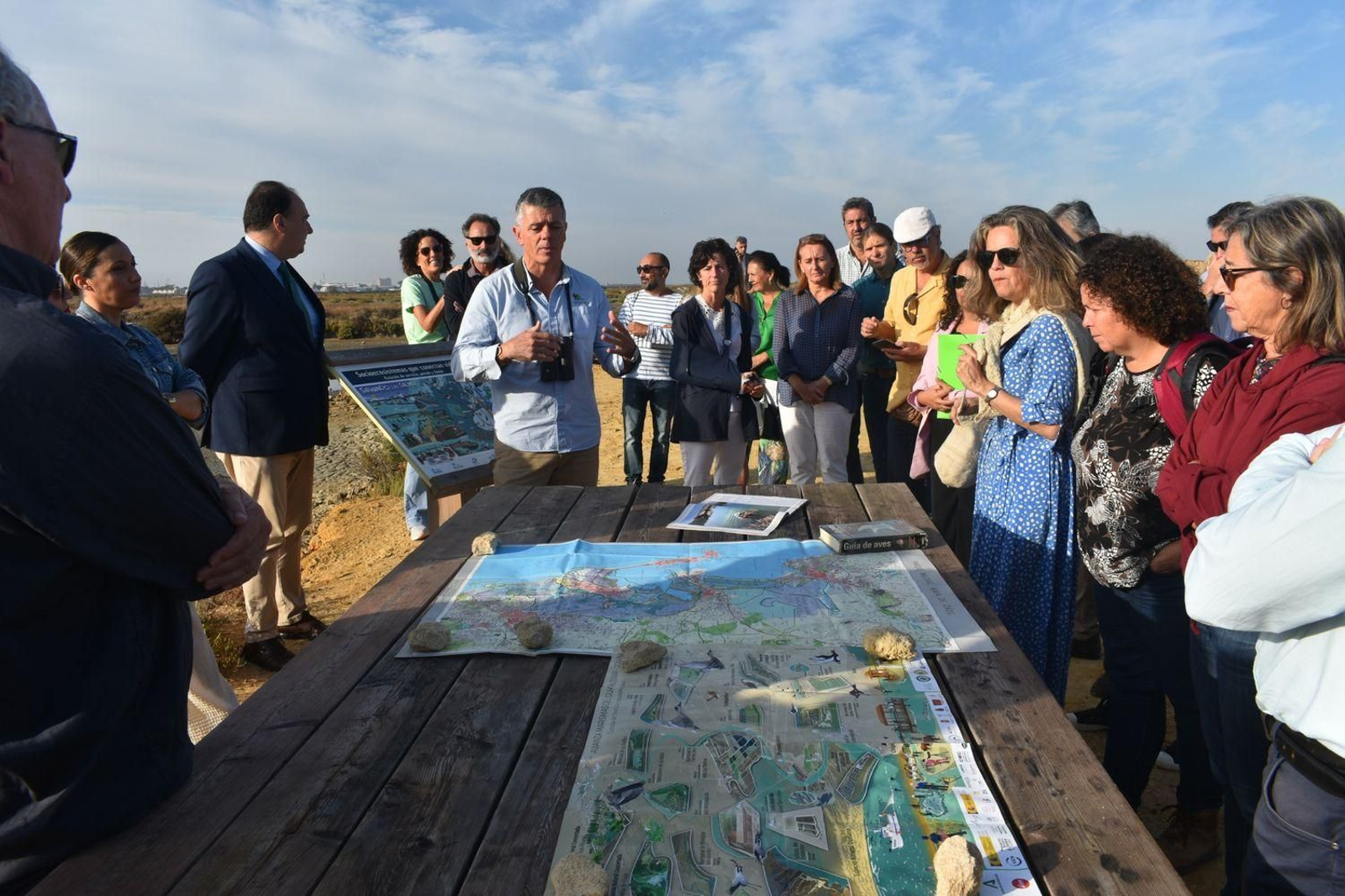 Visita a las salinas Balbanera, localizada en el término municipal de Puerto Real