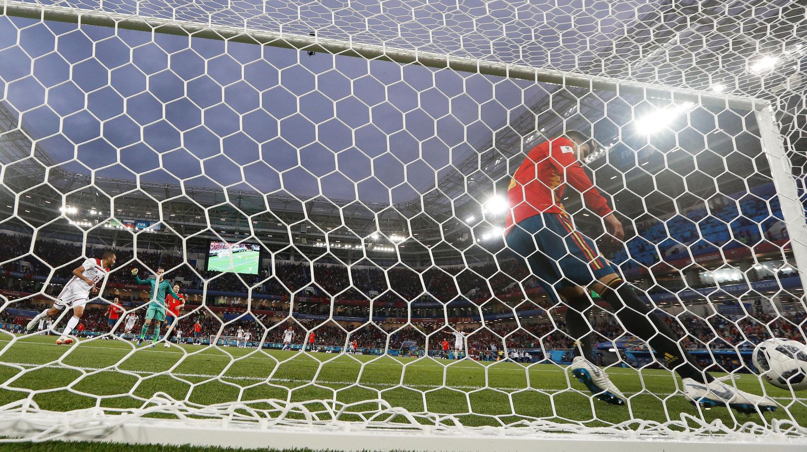 Las imágenes del España-Marruecos