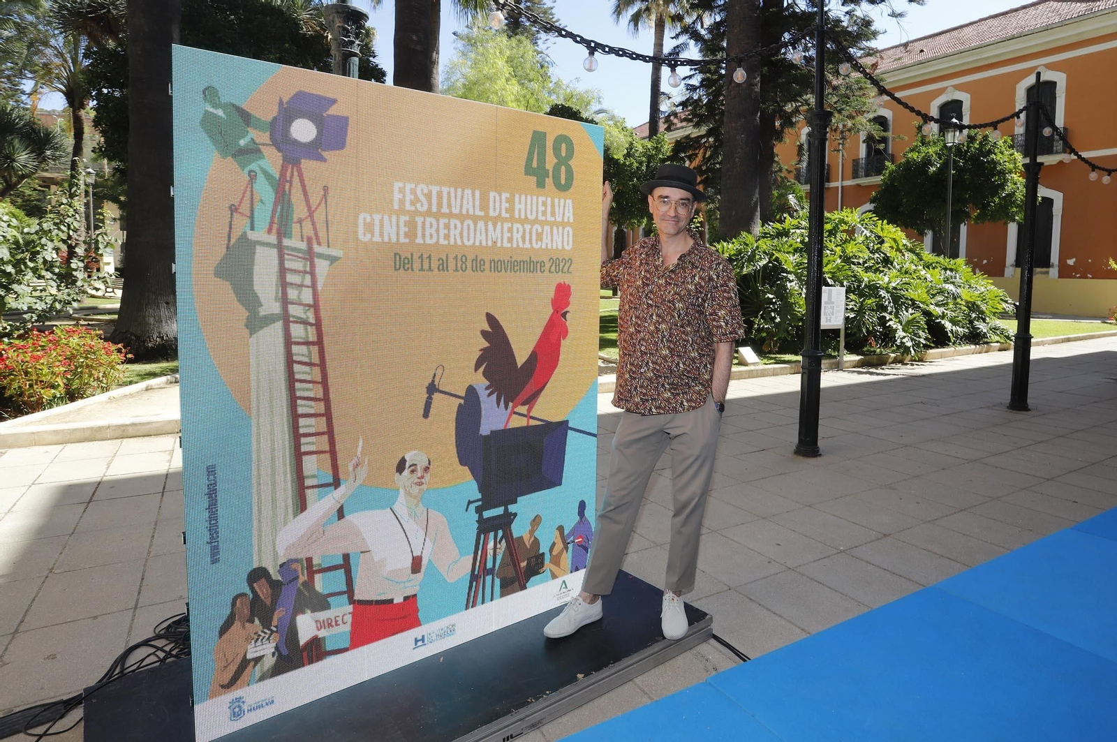 Imágenes de la presentación del cartel de la 48 edición del Festival de Huelva Cine Iberoamericano