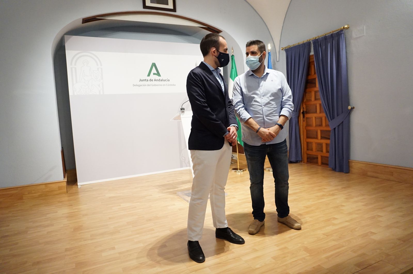 Ángel Herrador y Salvador García en la presentación de Innoactiva 6.000.