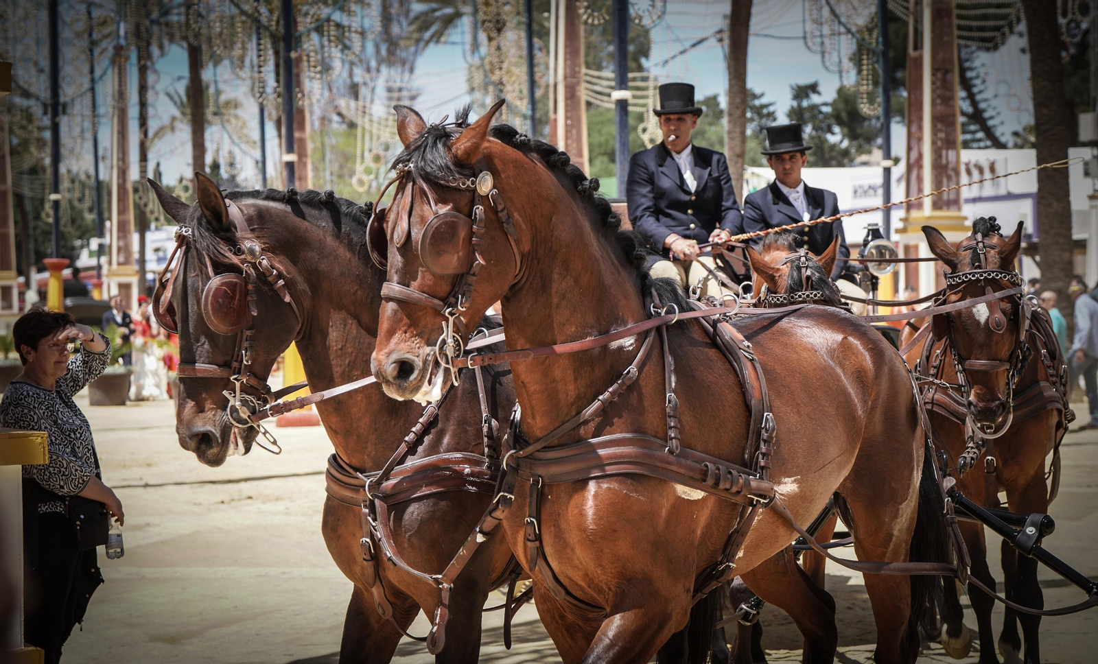 Imágenes del ambiente el domingo en la Feria de Jerez 2024