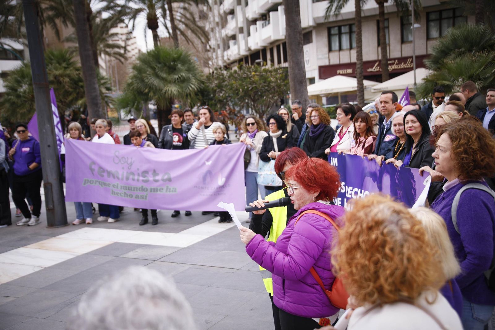 Las imágenes de la manifestación realizada por la Plataforma de Acción Feminista en Almería