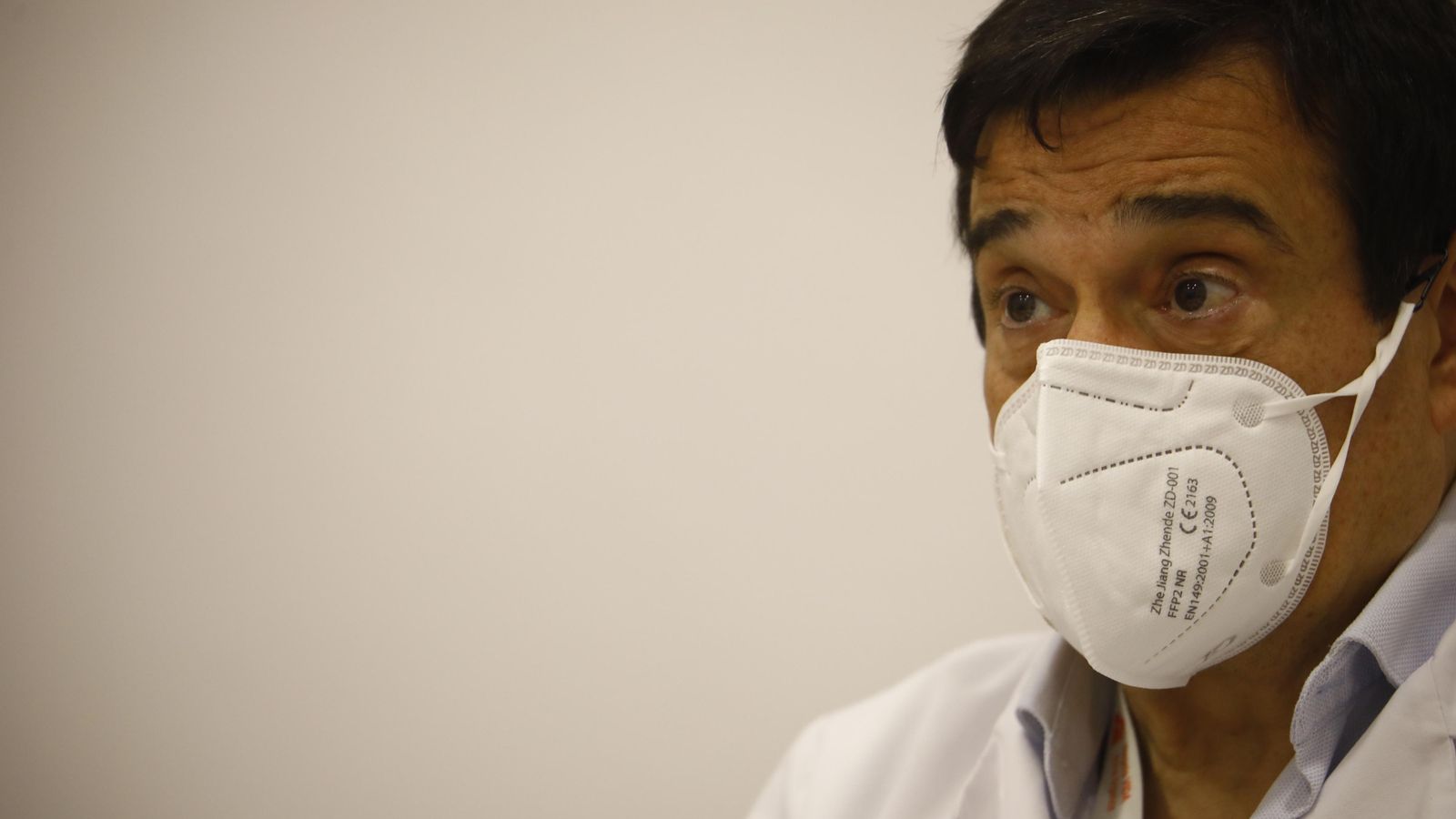 Enrique Aranda, durante la entrevista.