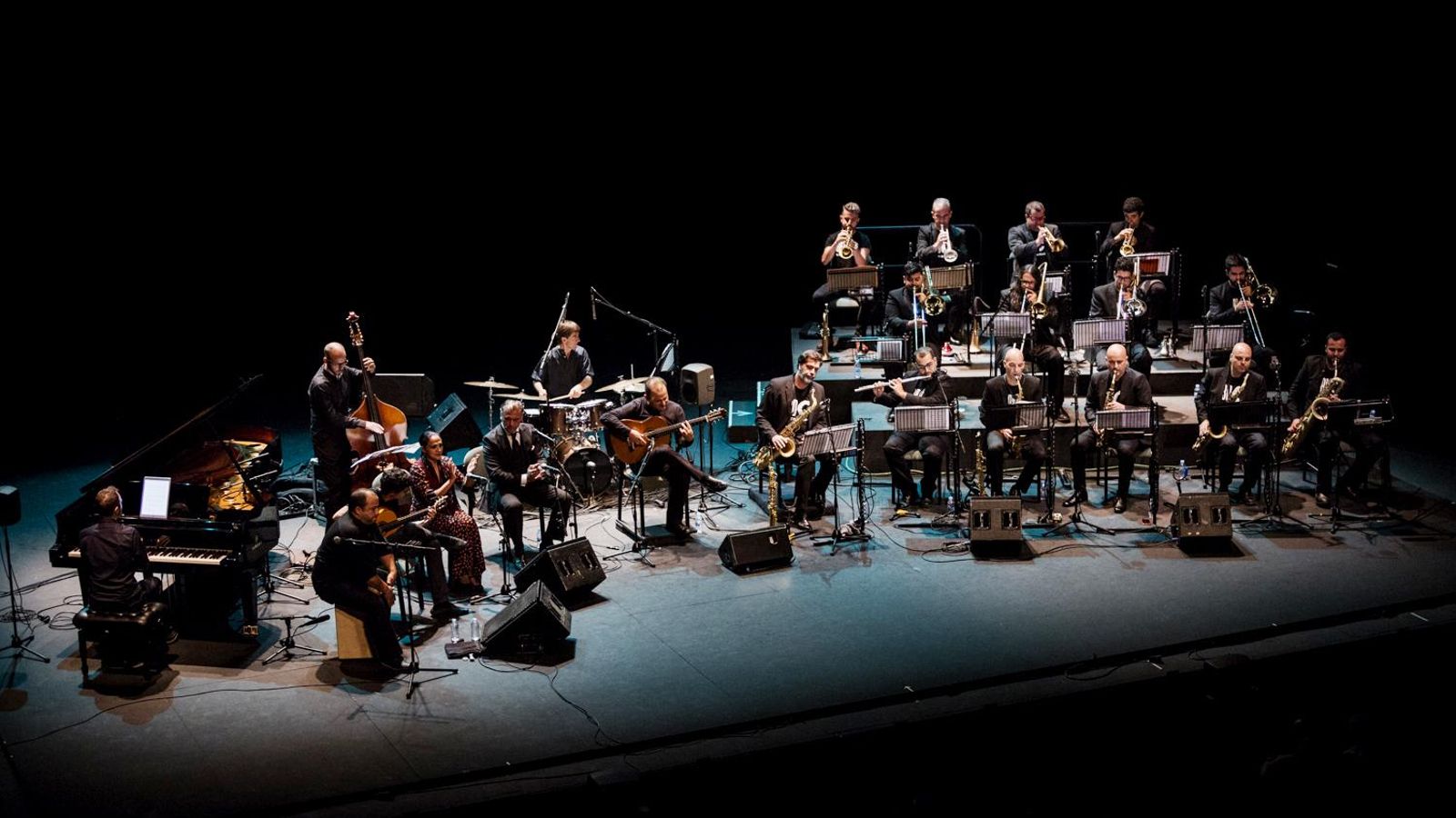 Gerardo Núñez, durante su actuación con la Big Band en la última Bienal.
