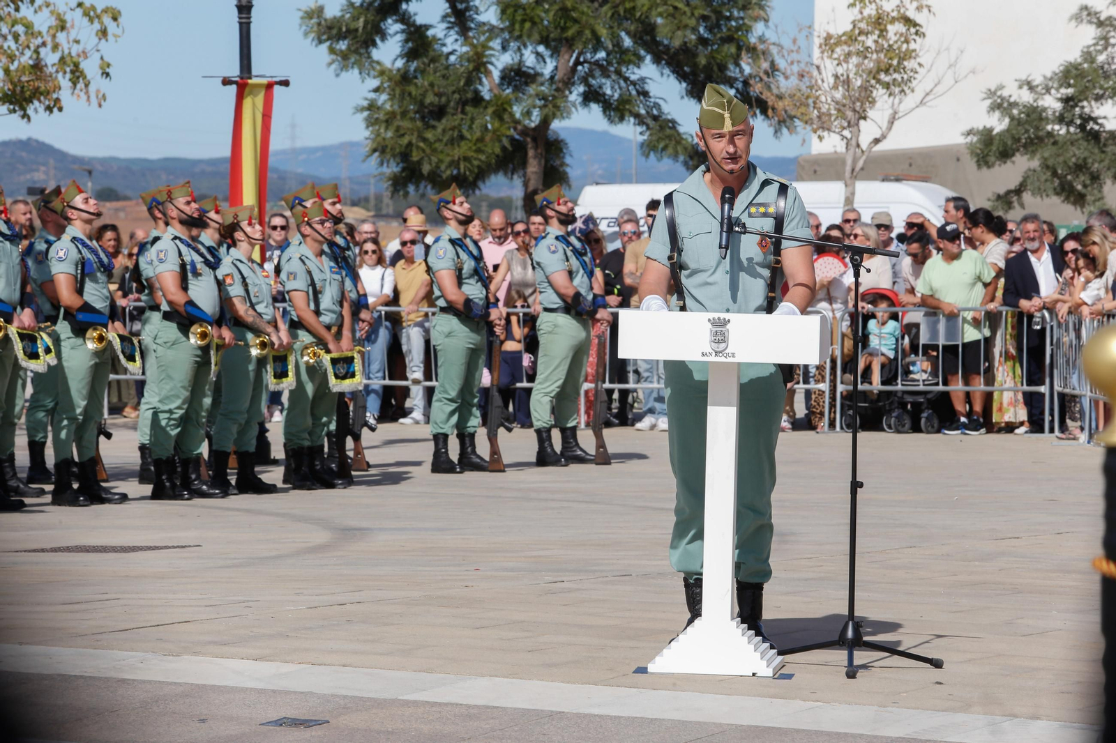 San Roque homenajea al Regimiento Pavía en su 30 aniversario, en imágenes