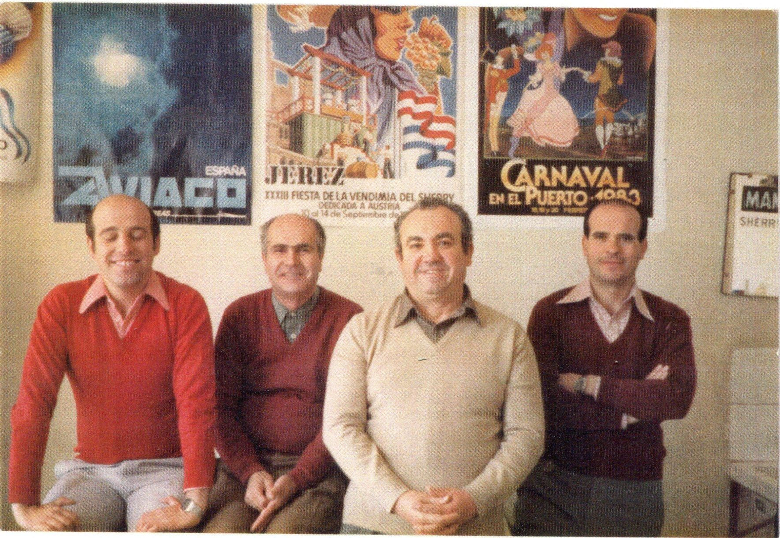 De izquieda a derecha: Manuel García, Gonzalo Aguilar, Rafael Virués y Manuel Cervera.