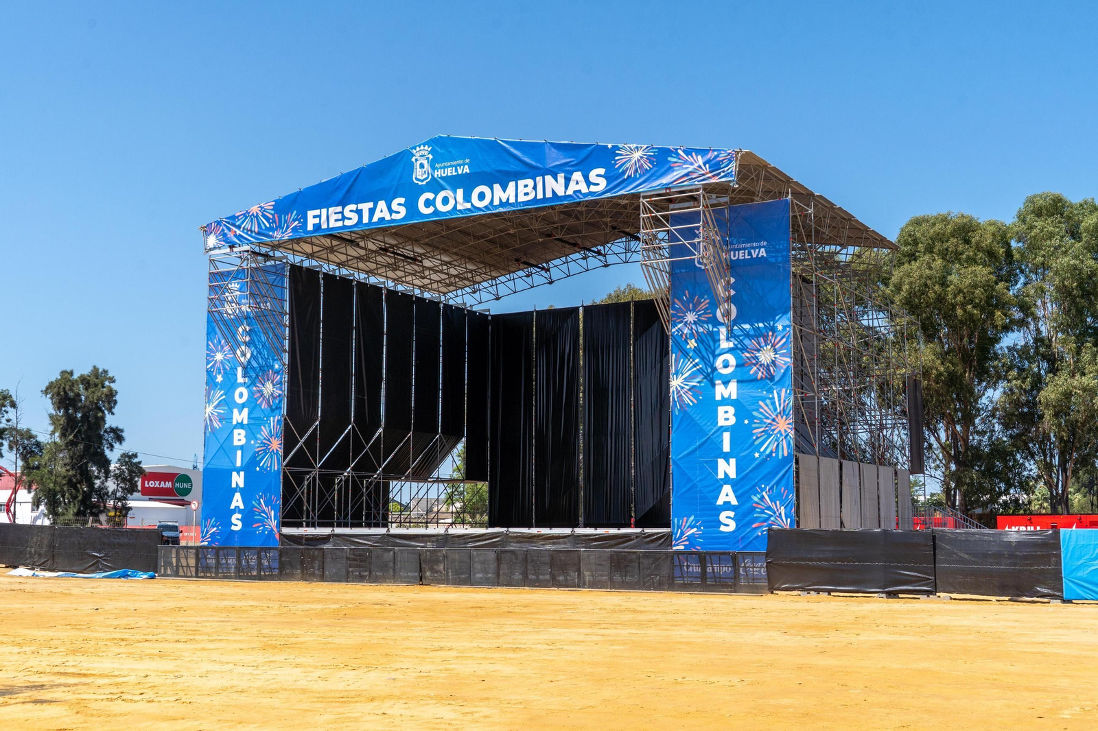 Imágenes de las Fiestas Colombinas días antes de su inauguración