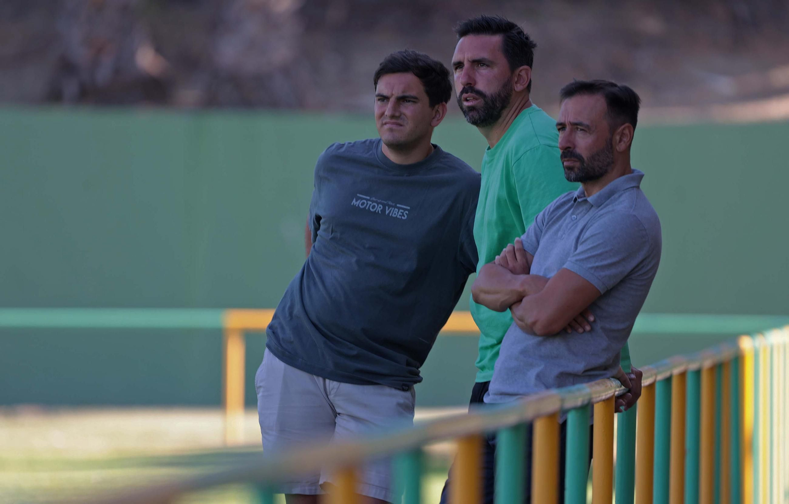 Fotos del primer entrenamiento del Algeciras CF de la pretemporada 2024/2025 en Los Barrios