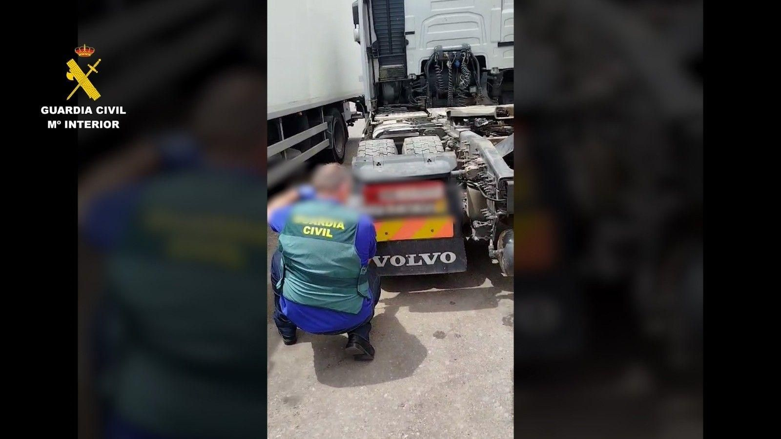 La cabeza tractora robada en Mairena del Alcor.