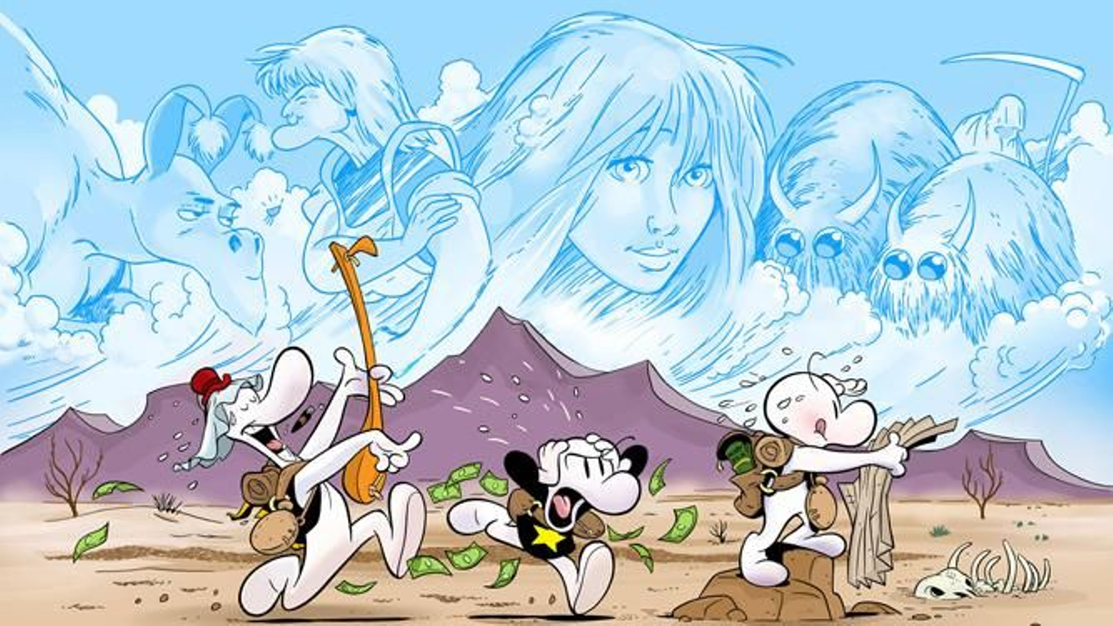 Una viñeta de 'Bone'.