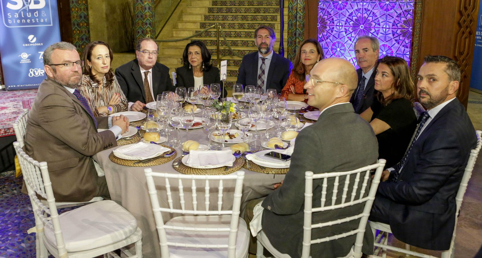 Enrique Martín, Mª José Zamora, Antonio Paniagua, Victoria Carvajal, Pablo Sánchez de Mora, Mª Dolores Huelin, Juan Carlos Domínguez, Paloma Ramírez, José Enrique Alba y Luis Barrionuevo.