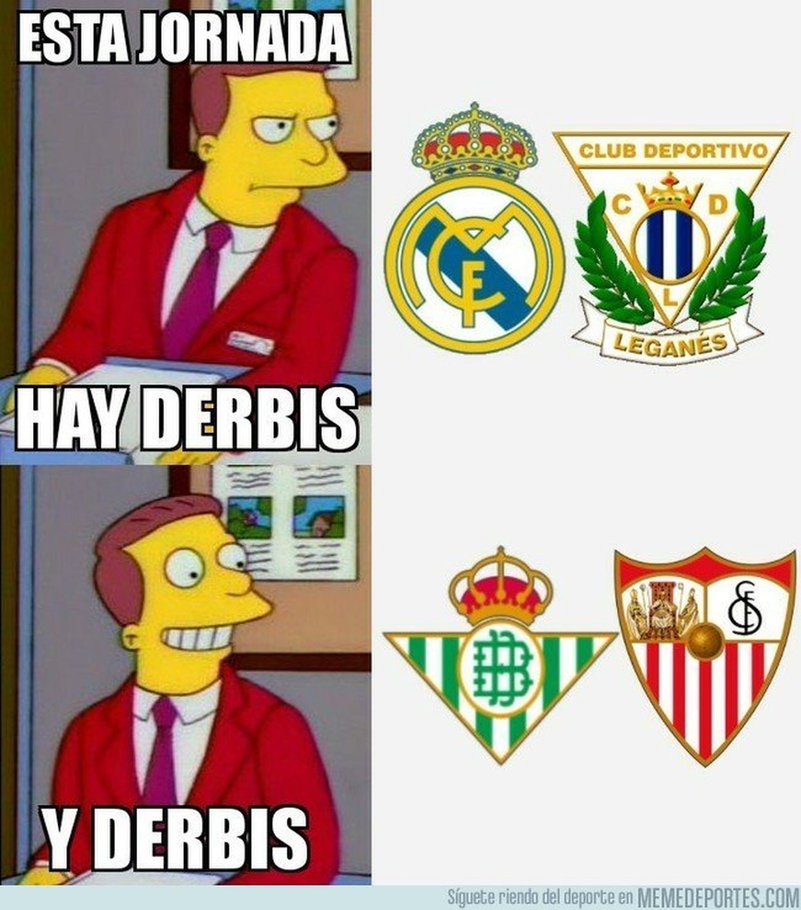 Meme derbi sevillano y madrileño