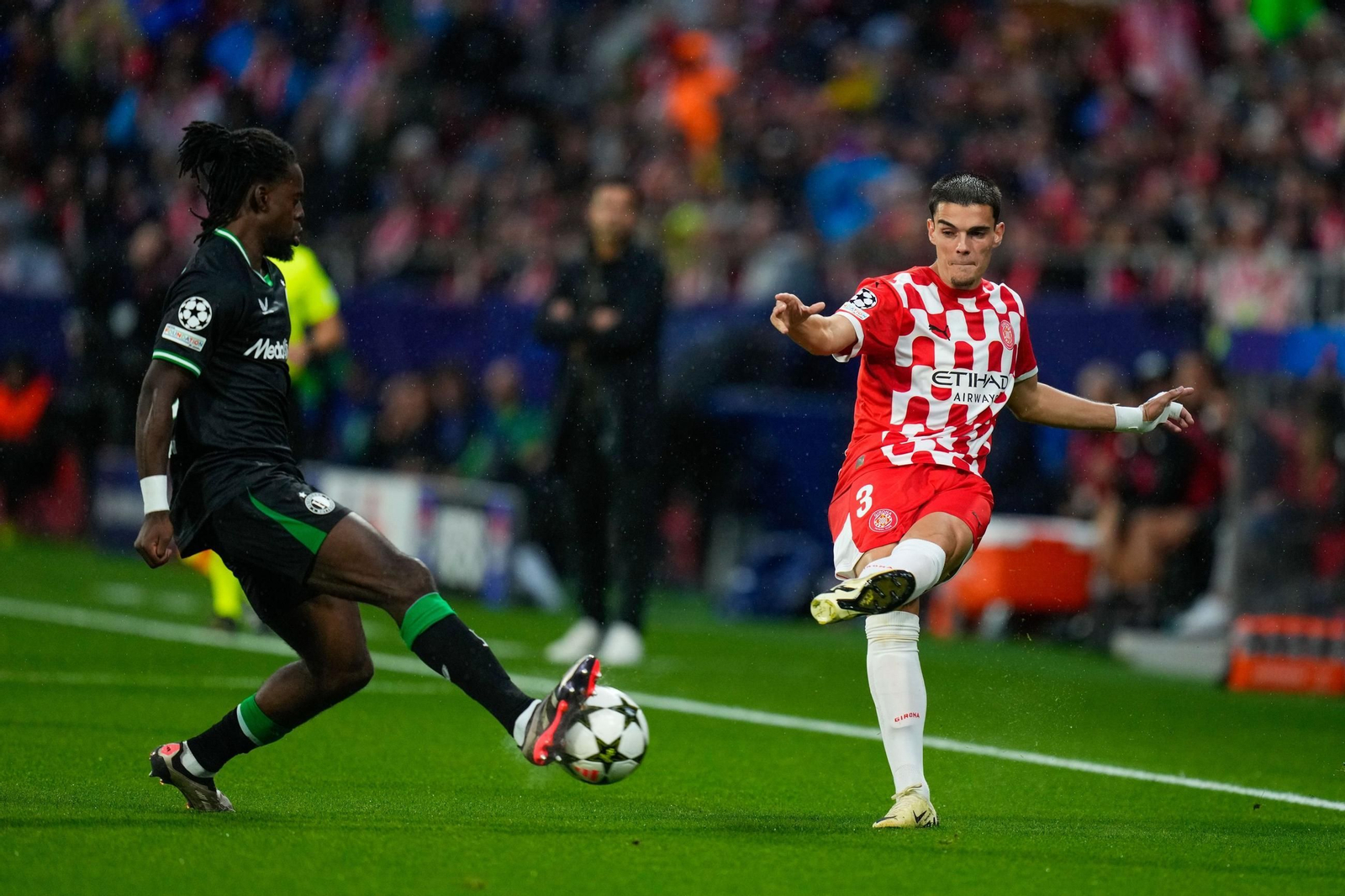 El Girona-Feyenoord de la Champions League, en fotos