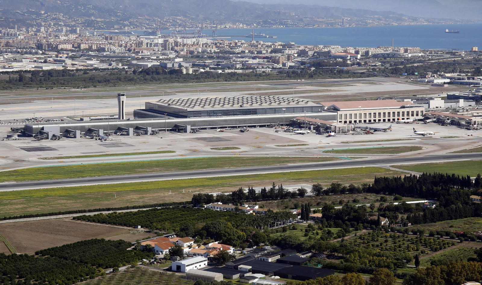 Vista del aeropuerto de Málaga.