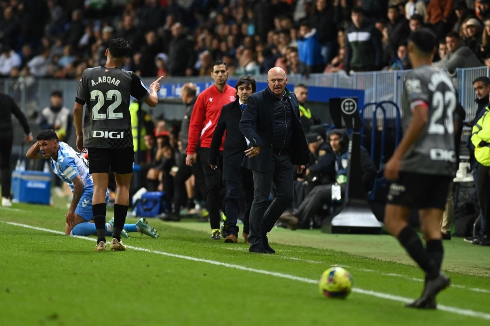 La tangana y la alegría final en el Málaga CF - Alavés