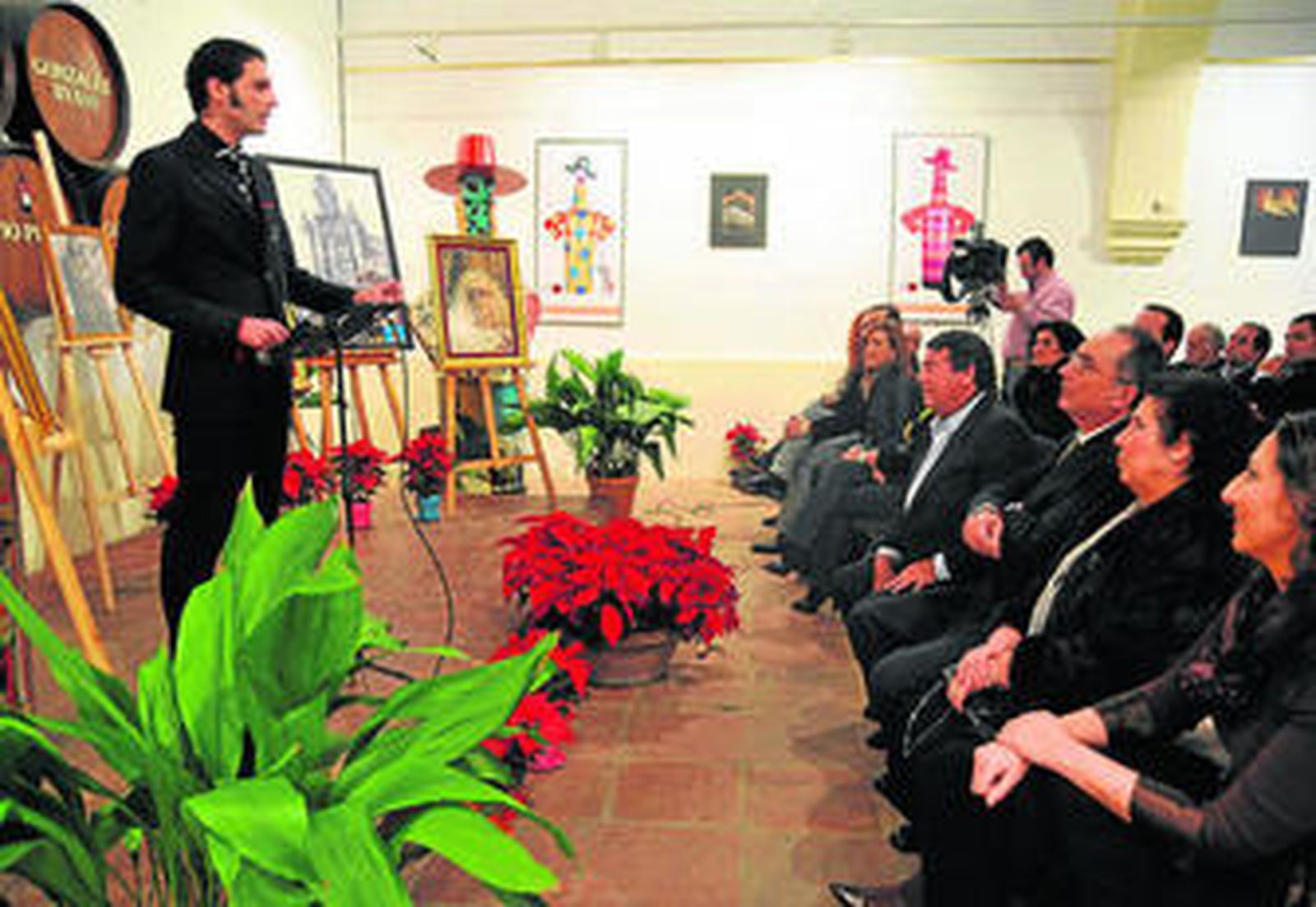 Una imagen del homenaje a Luis 'El Zambo', el pasado viernes en González Byass.