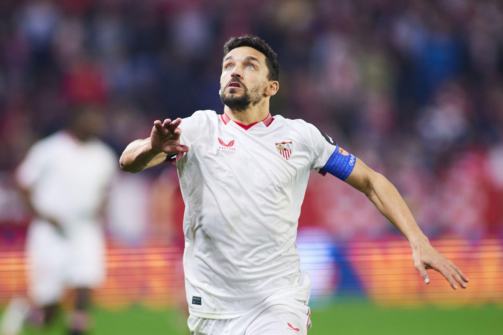 Navas, uno de los capitanes sevillistas, apunta a baja en Almería por esguince de tobillo