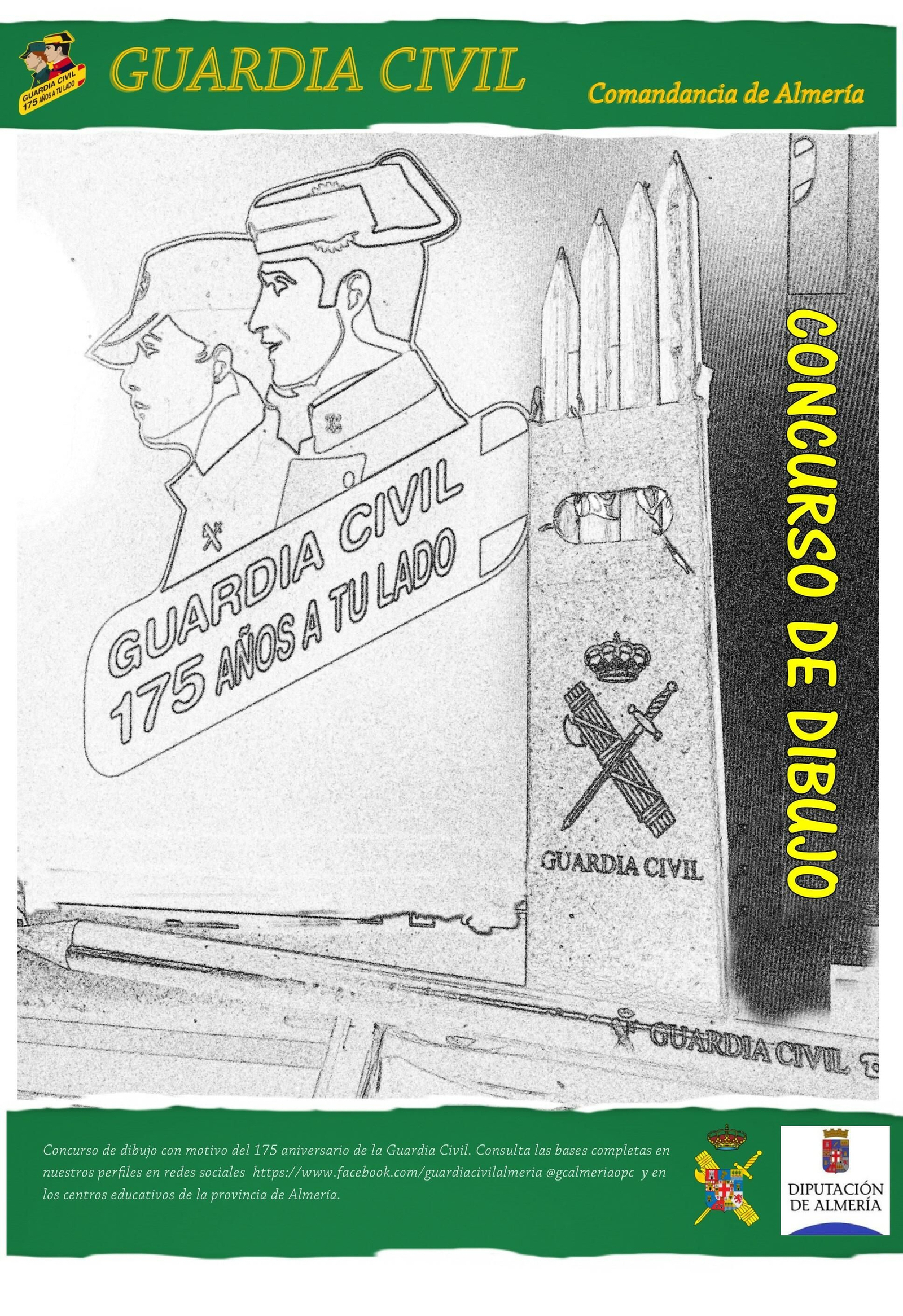 Cartel del concurso de dibujo infantil.