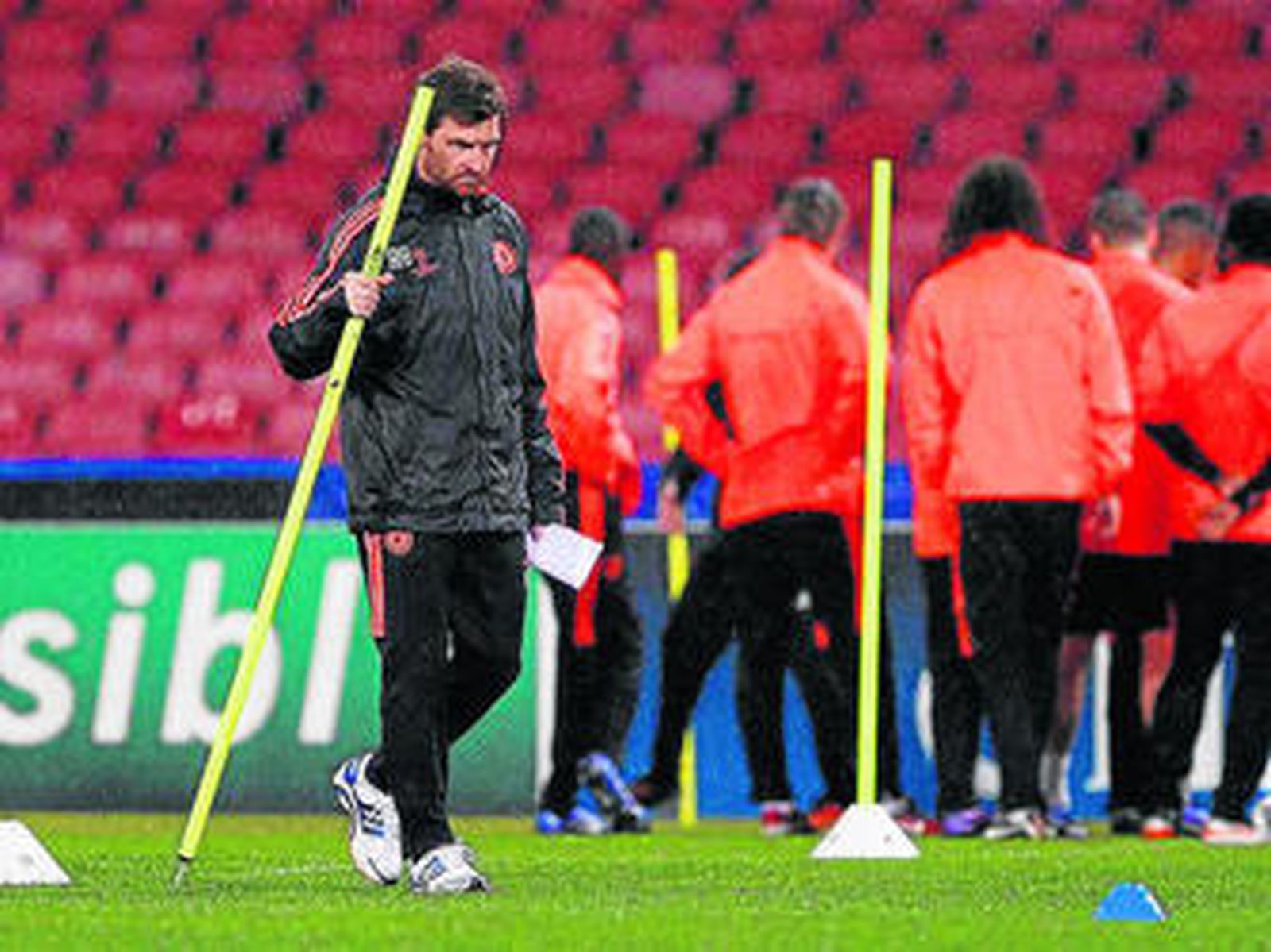 André Villas-Boas, entrenador del Chelsea, en la sesión de ayer.