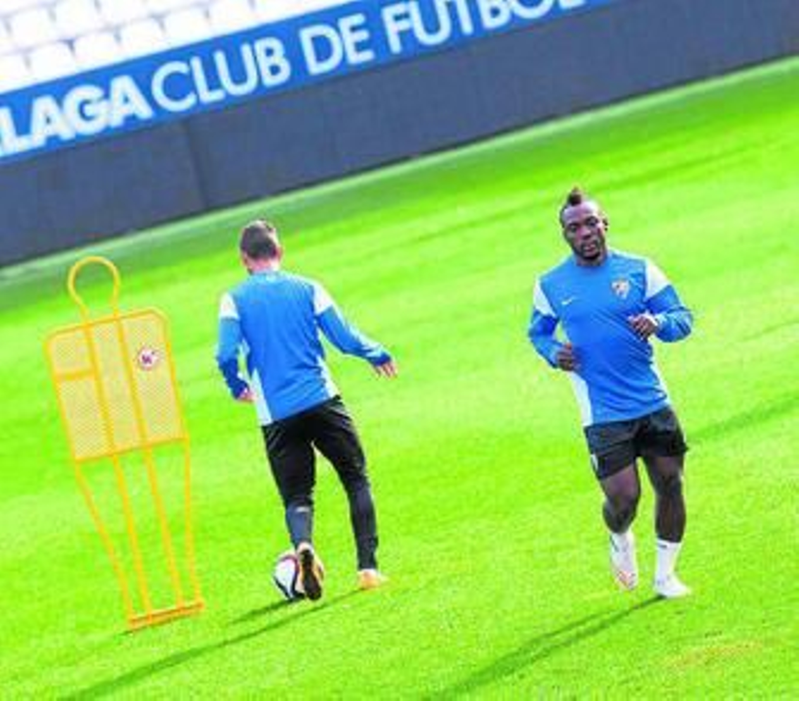 Boka, en la sesión de trabajo de ayer.