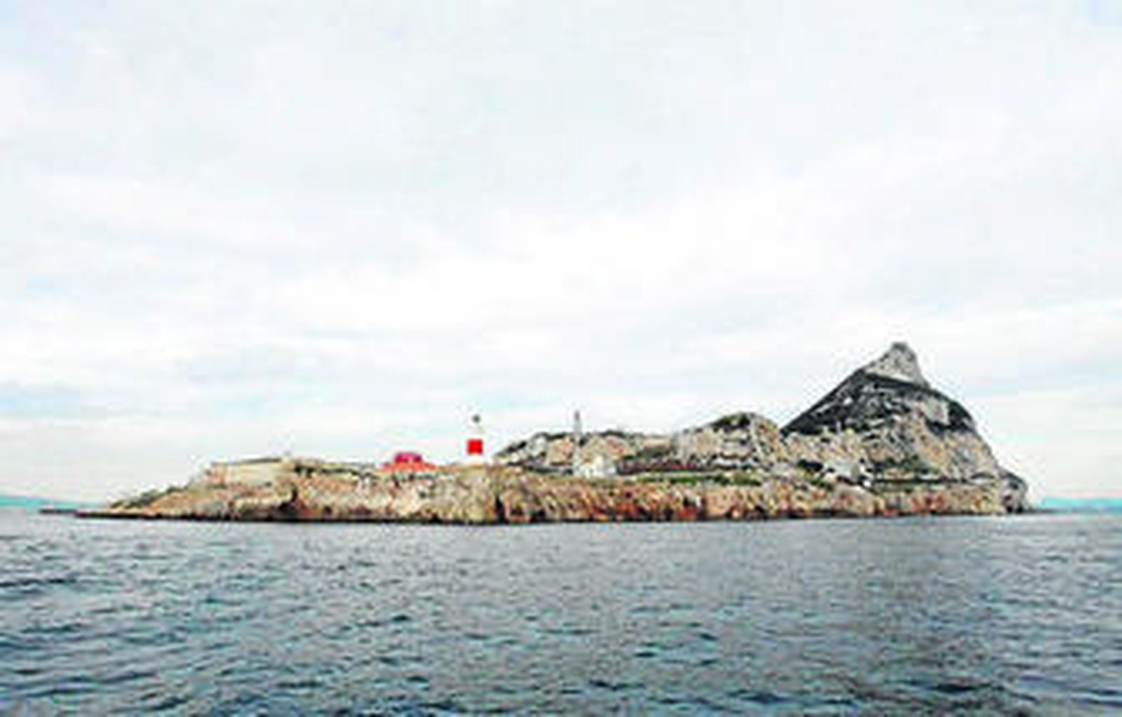 Vista del Peñón y de la zona de Punta Europa.