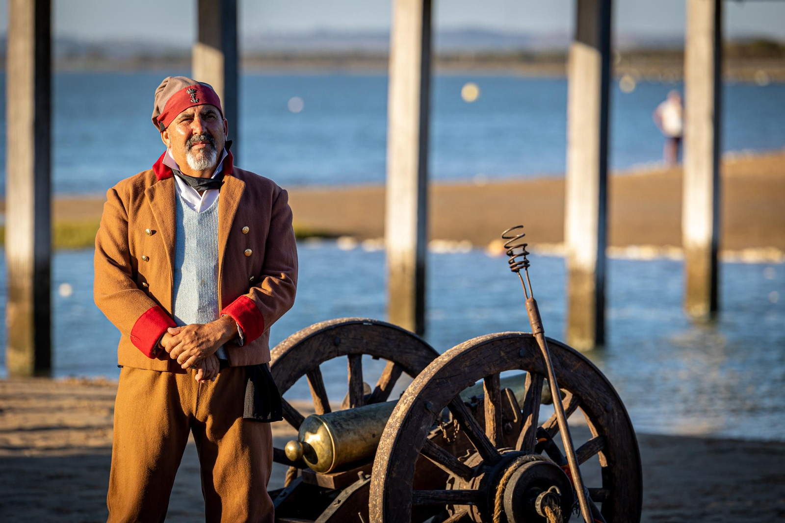 Las imágenes de la Primera recreación de la Batalla del Trocadero En el caño de La Cortadura