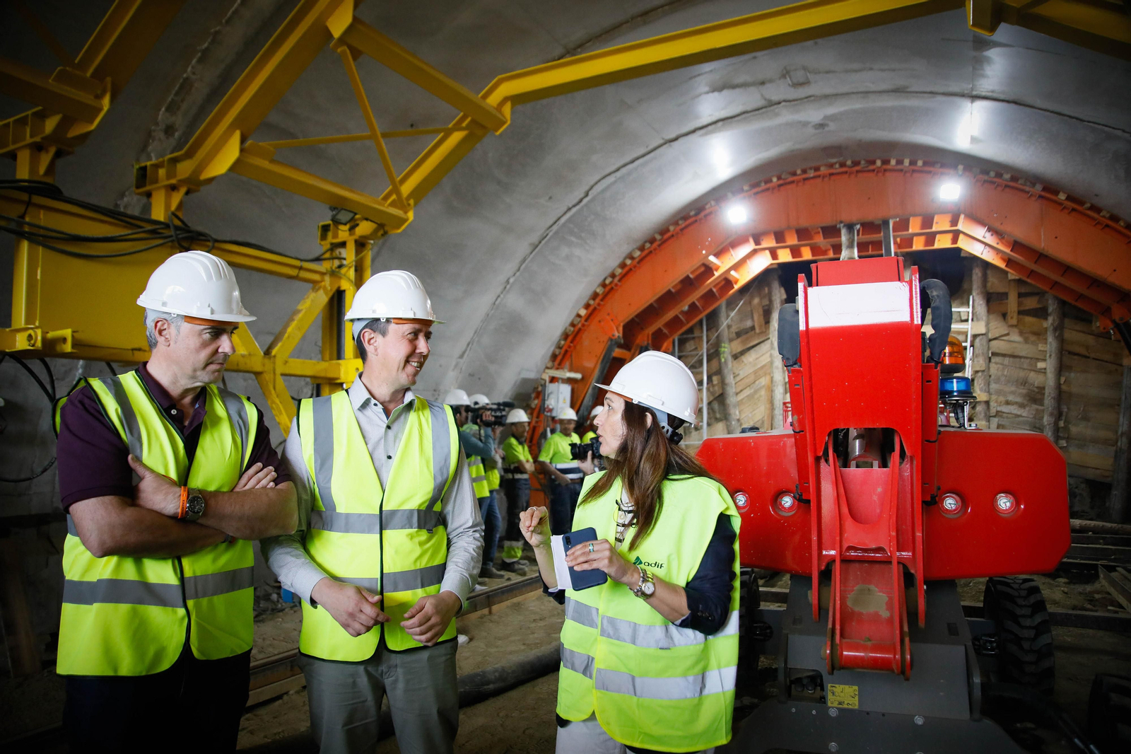 Así están las obras del túnel de Viator en la línea de alta velocidad de Adif, en imágenes