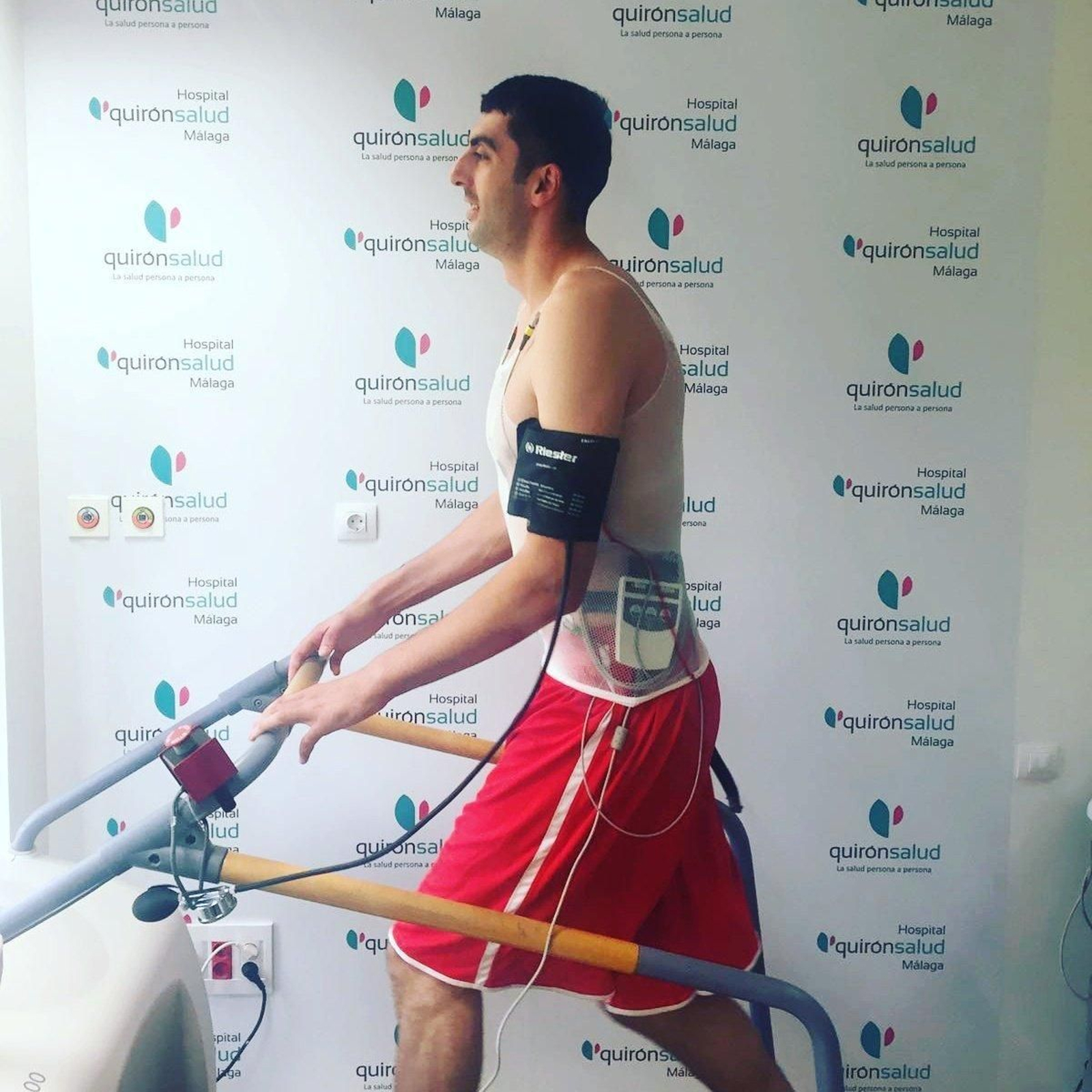 Shermadini, en el reconocimiento médico.