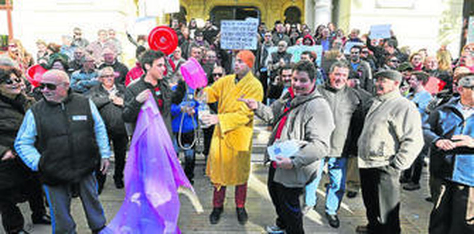Una de las protestas convocadas contra el tarifazo del agua el pasado mandato municipal.