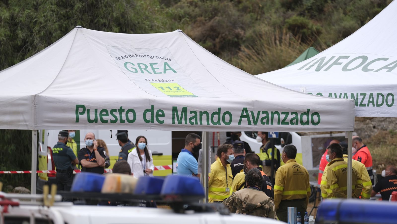 Fotogalería simulacro incendio forestal. Parque periurbano de Castala. Berja (Almería)
