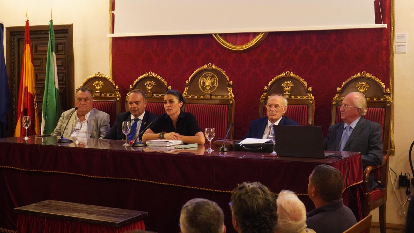 Macarena Olona, durante su conferencia en Granada