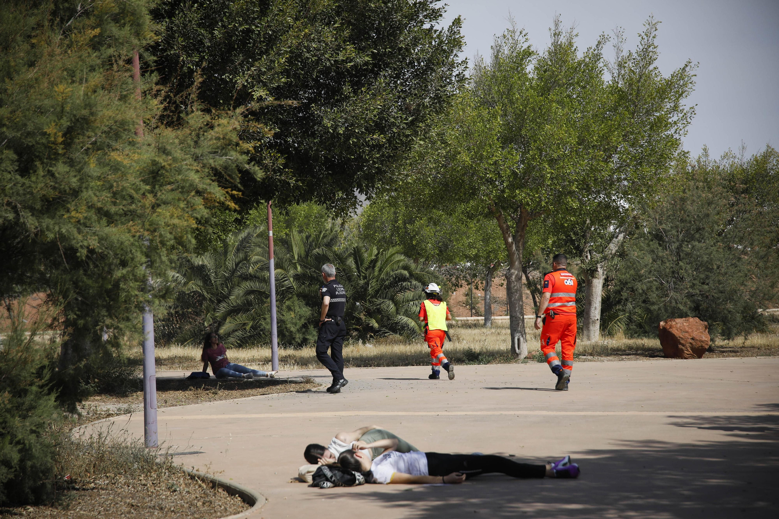 Las mejores imágenes del simulacro emergencias 061